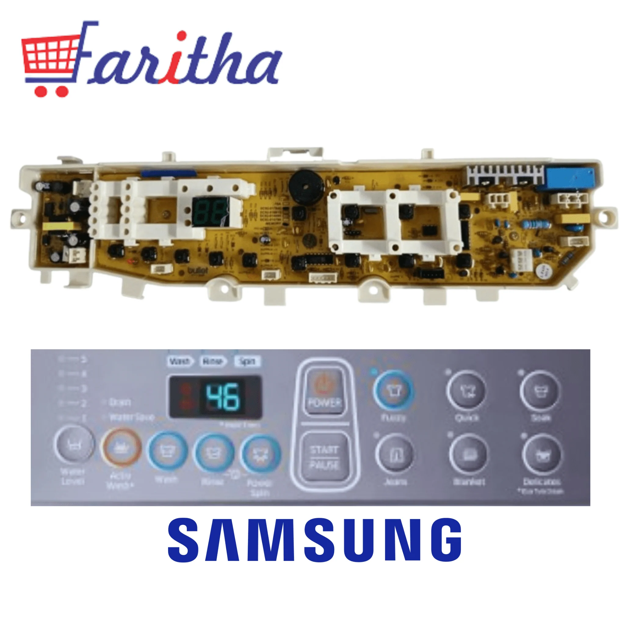 Samsung Washing Machine PCB Board – Original AAA 13 Button # - Image 5