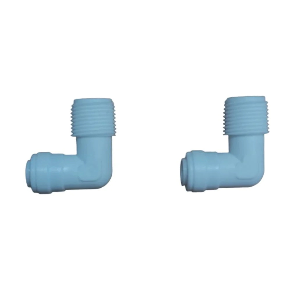 2 Pieces RO Pump Elbow Connector for RO Water Filter Purifiers Tube