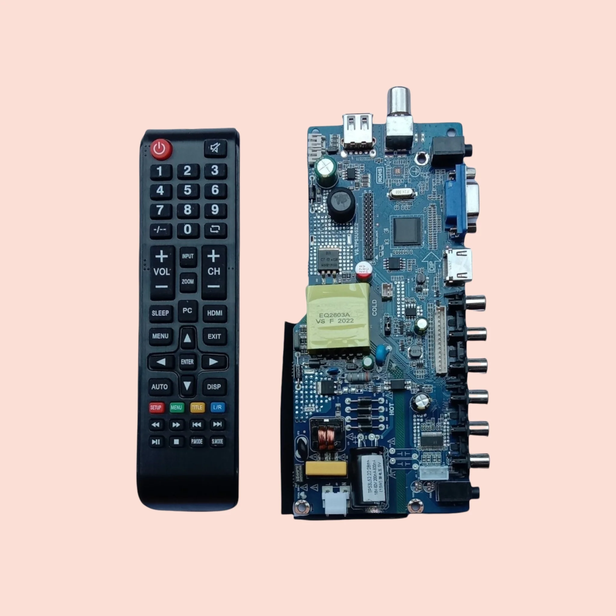 TV Combo Board with Remote Compatible with All Brands Model VS.TP53U.52.2 24-Inch LED/LCD# - Image 6