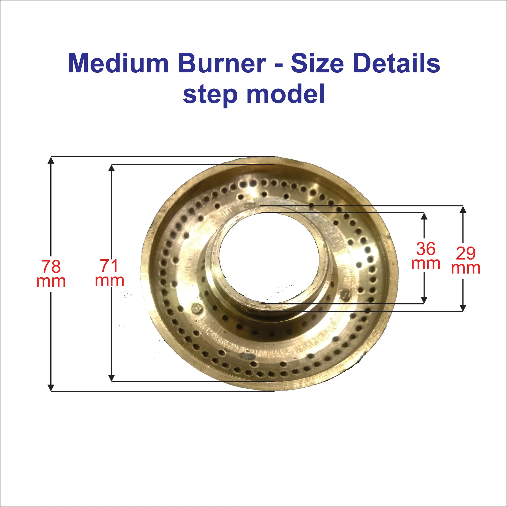 3 nos gas stove burner for glass top  Green Chef stove. S2M - Image 4