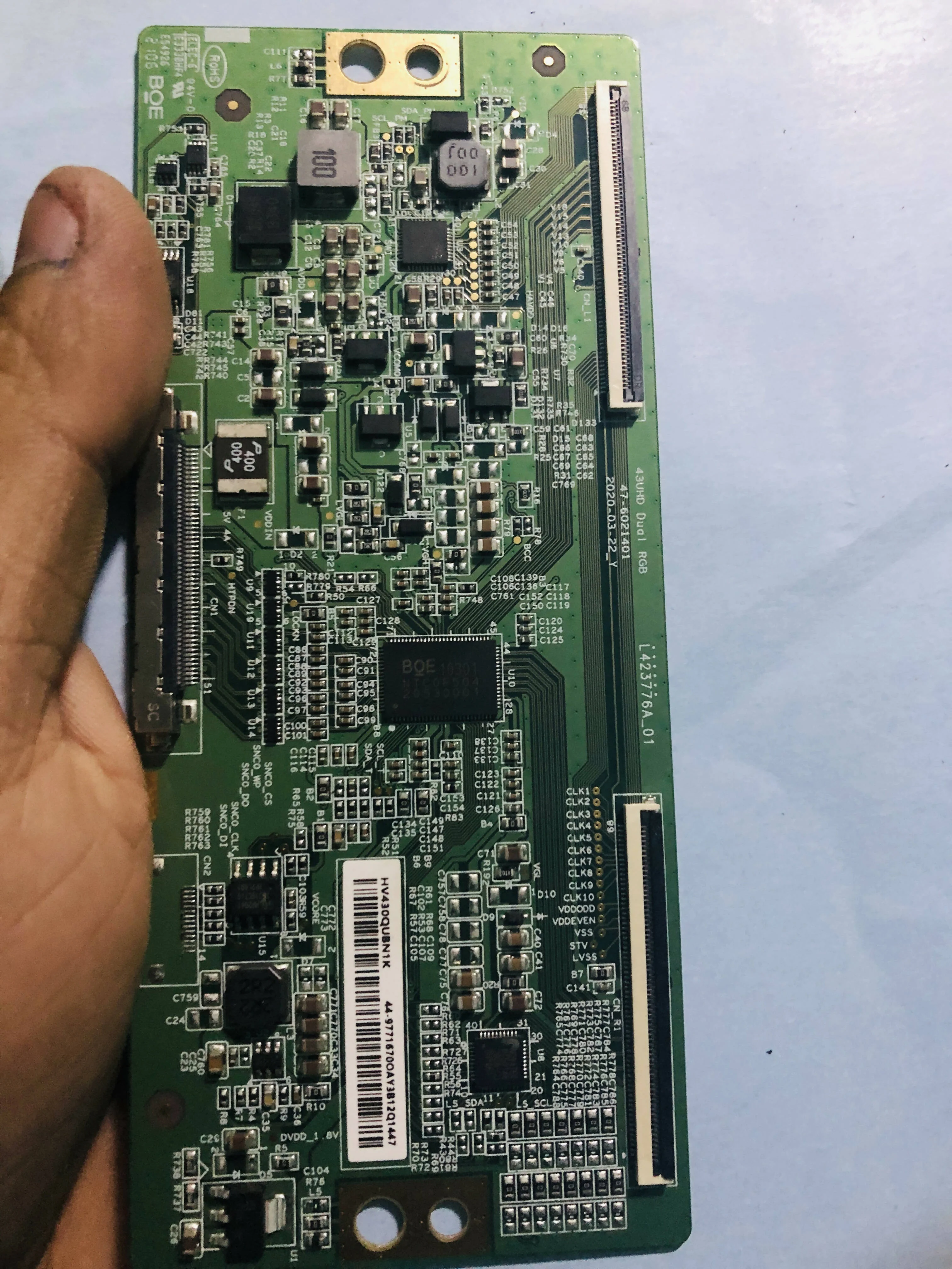 43" 4K T-Con Board HV430QUB-N1K – High-Performance Replacement # - Image 5