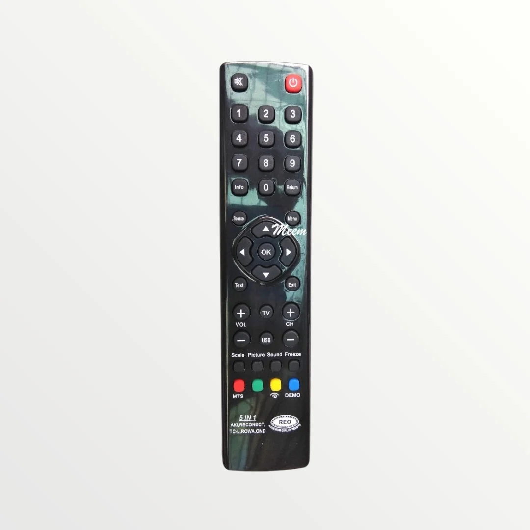 5-in-1 Universal Remote Control – Compatible with Reconnect, Akai, Rowa, OND TVs# - Image 3