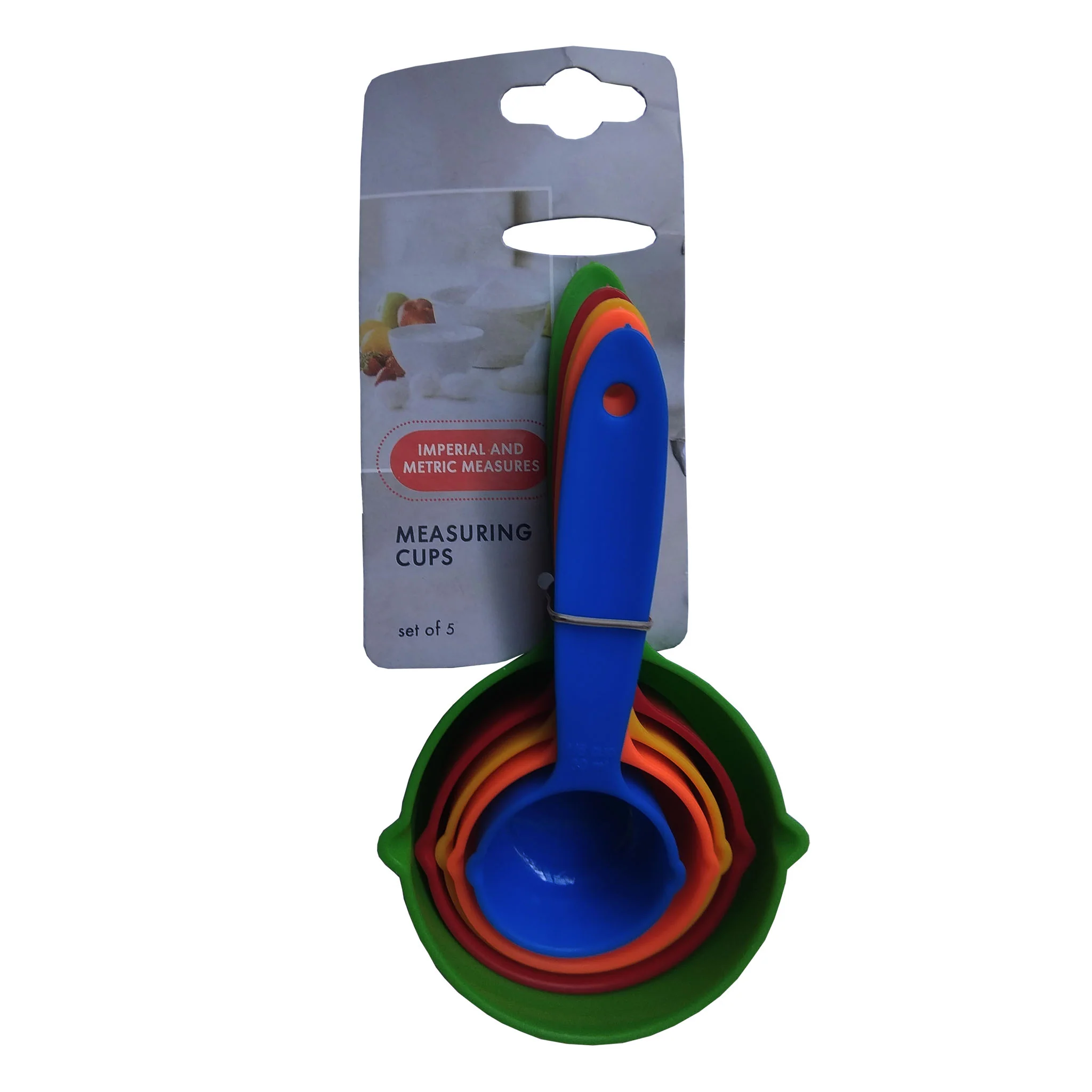 5 Nos Measuring Cups - 30 ml to 250 ml - ABS Plastic