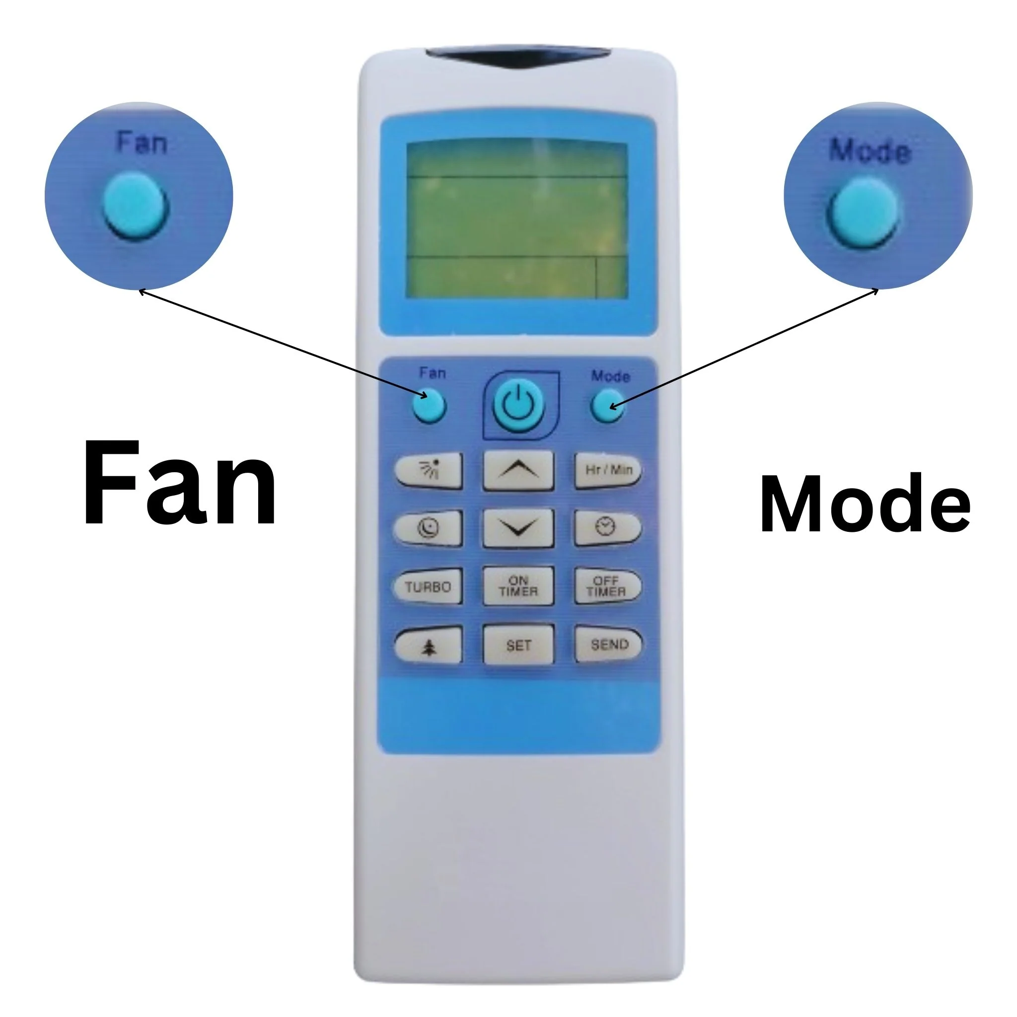 Onida AC Remote Control – Replacement for Split & Inverter Air Conditioners# - Image 4