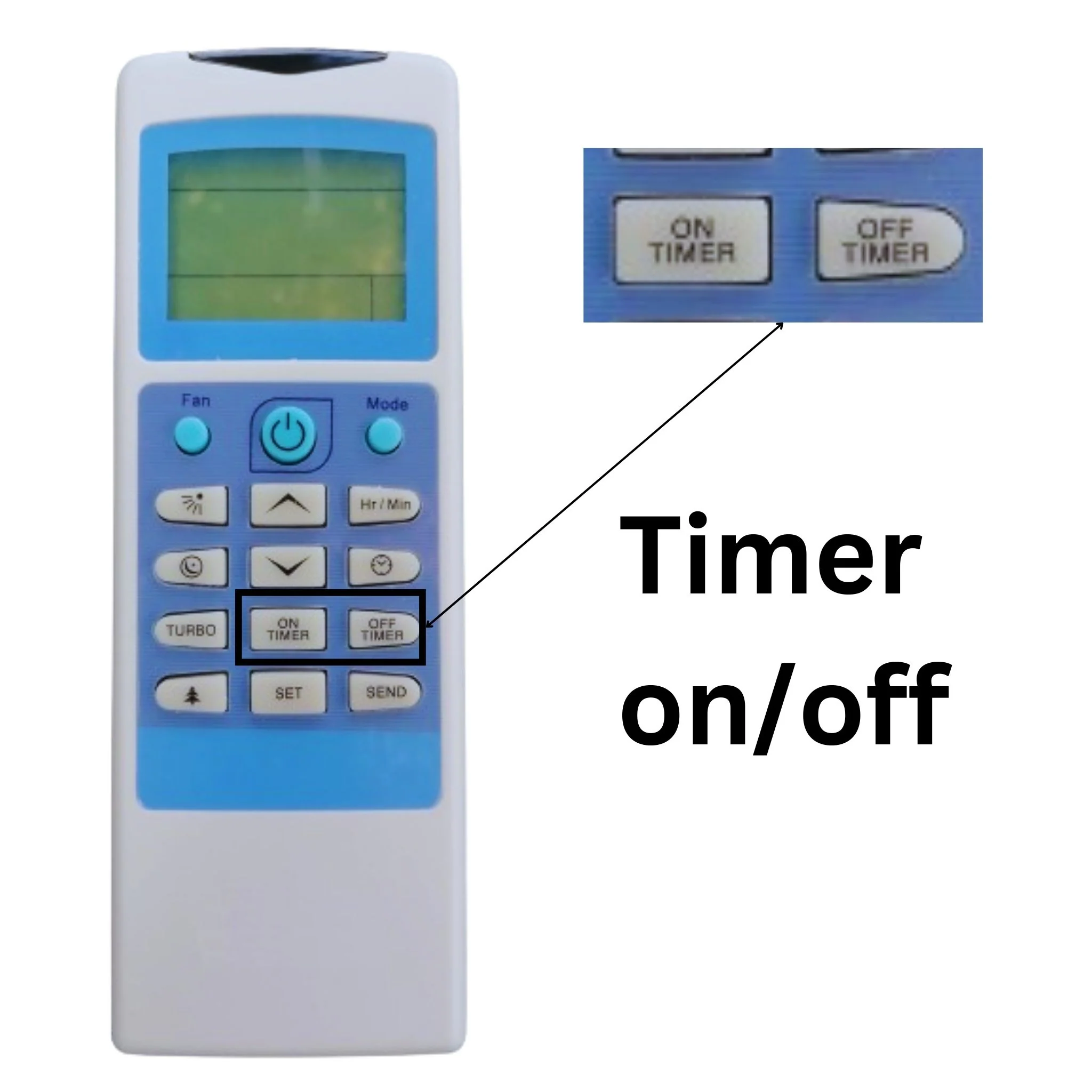 Onida AC Remote Control – Replacement for Split & Inverter Air Conditioners# - Image 5