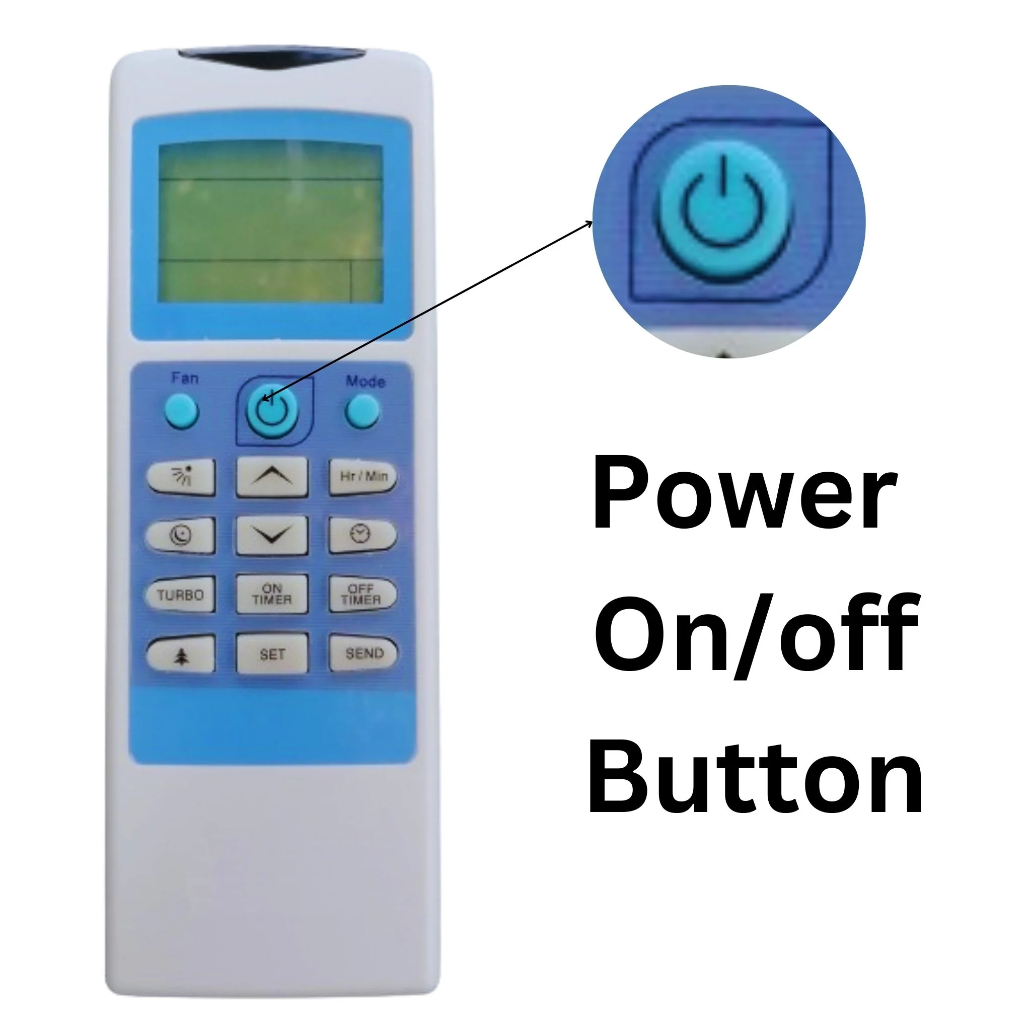 Onida AC Remote Control – Replacement for Split & Inverter Air Conditioners# - Image 6