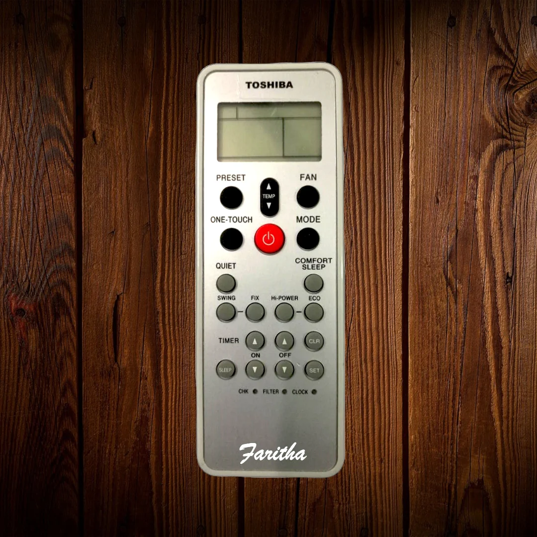 Toshiba AC Remote Control 117 (AC41) – Compatible Replacement for Toshiba Air Conditioners#