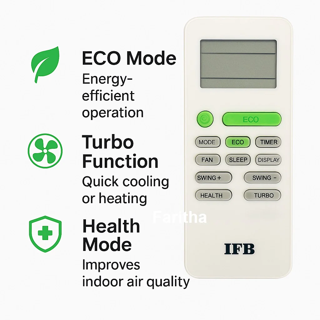 IFB/Lloyd AC Remote Control (AC10) – Compatible Replacement for IFB & Lloyd Air Conditioners #! - Image 3