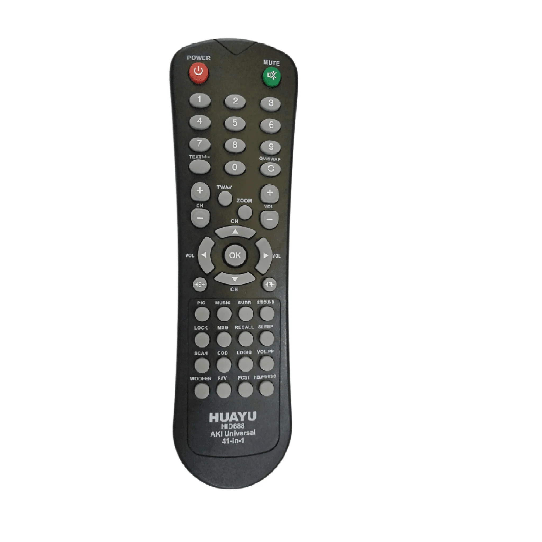 Aki 4-in-1 Universal TV Remote Control – Compatible with LED/LCD/Smart TVs (Model TV10)#