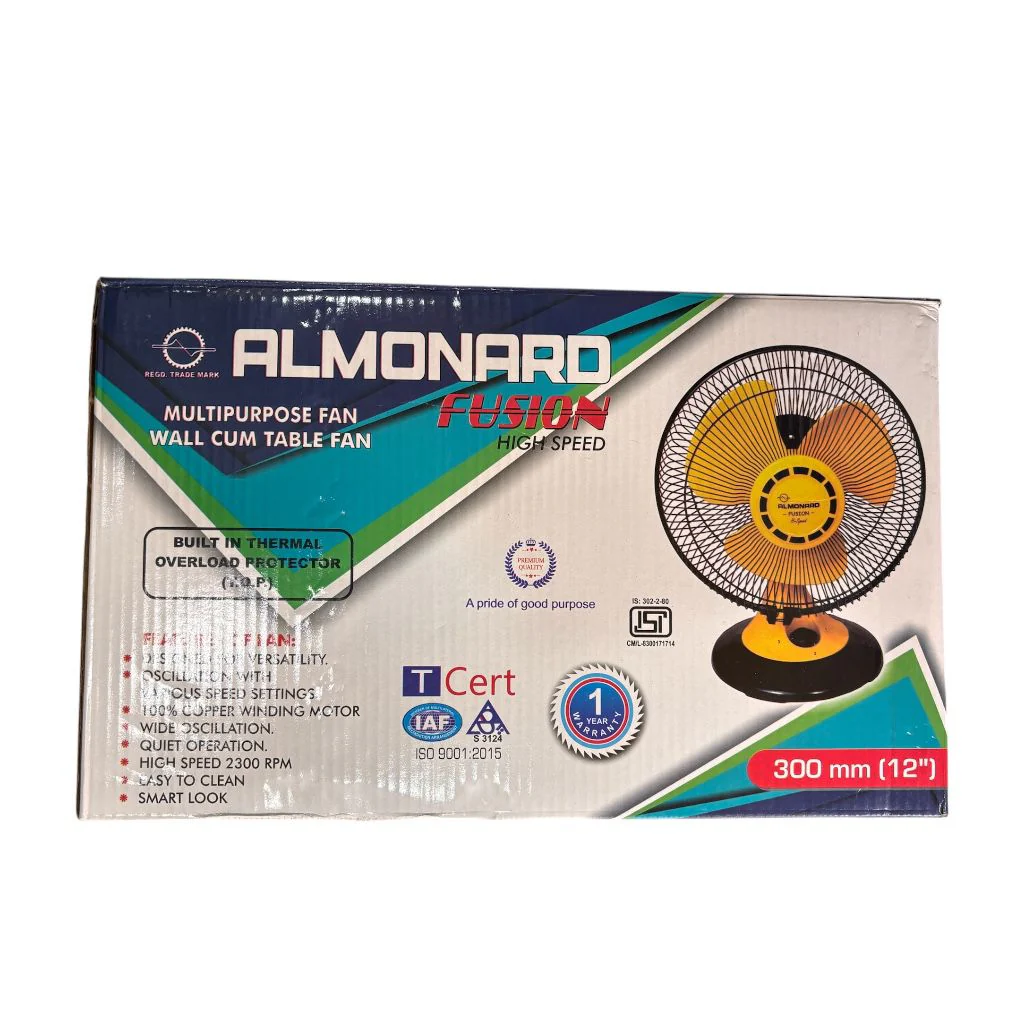 Almonard Fusion High Speed 12 Inch Wall Cum Table Fan 300mm 2300RPM # - Image 4