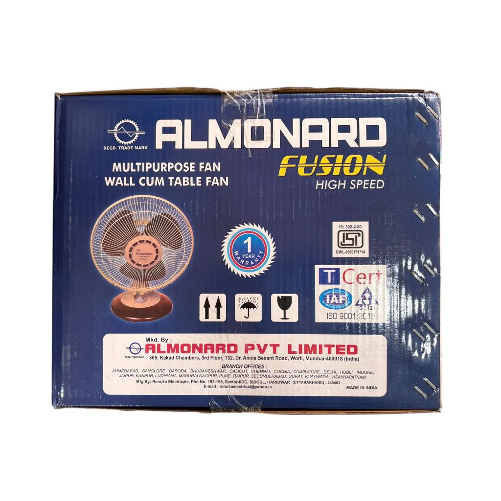 Almonard Fusion High Speed 12 Inch Wall Cum Table Fan 300mm 2300RPM # - Image 6