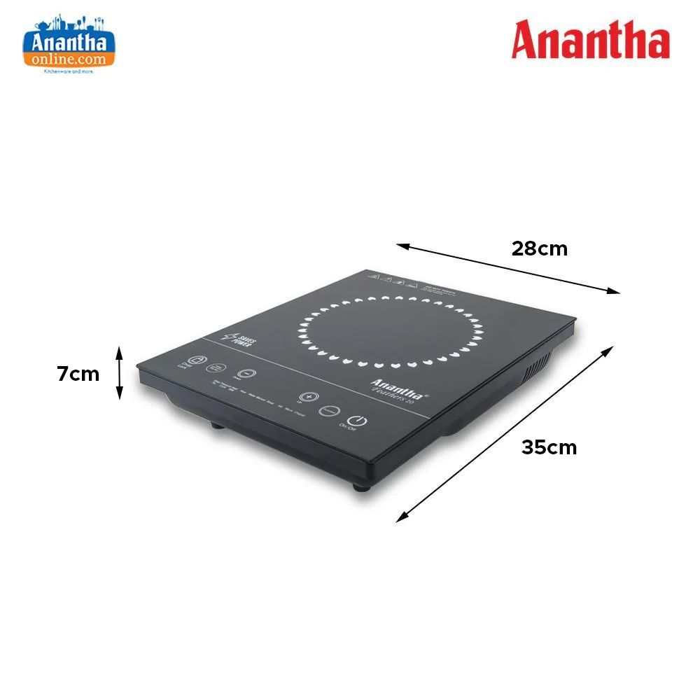 Anantha 2000W Induction Stove New Model with Feather Touch Controls & LED Display # - Image 4