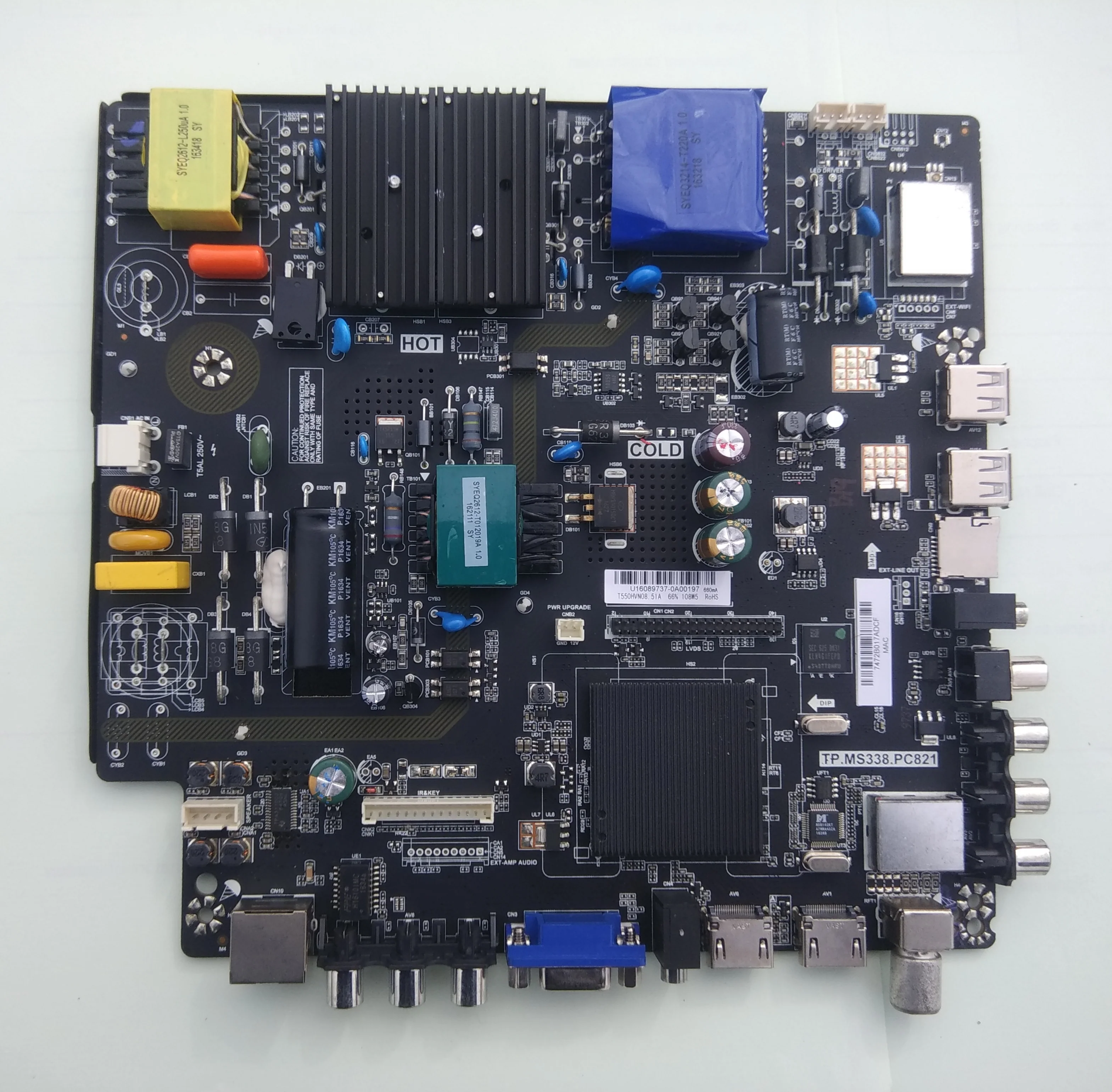 Android Smart TV Main Board TP.MS338.PC821 – 50″ LED/LCD + Remote, Universal Fit## - Image 4