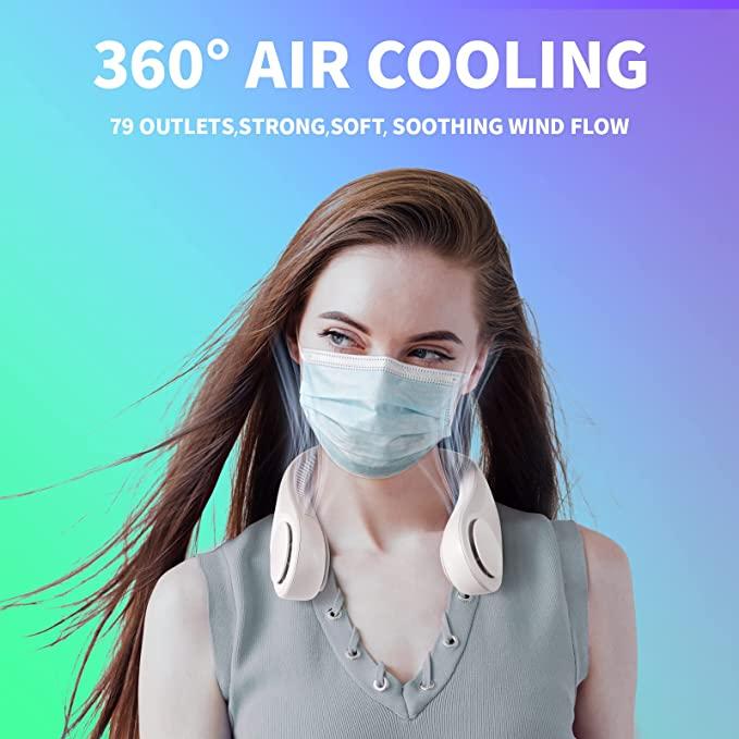 Bladeless Hanging Wearable neck Fans useful for kitchen cooking time - Image 2