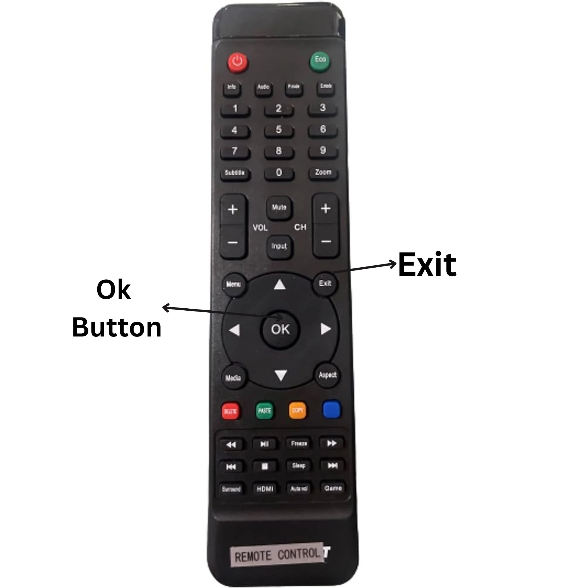 Blaupunkt LED/LCD TV Remote Control – Replacement for Blaupunkt Smart TVs# - Image 4