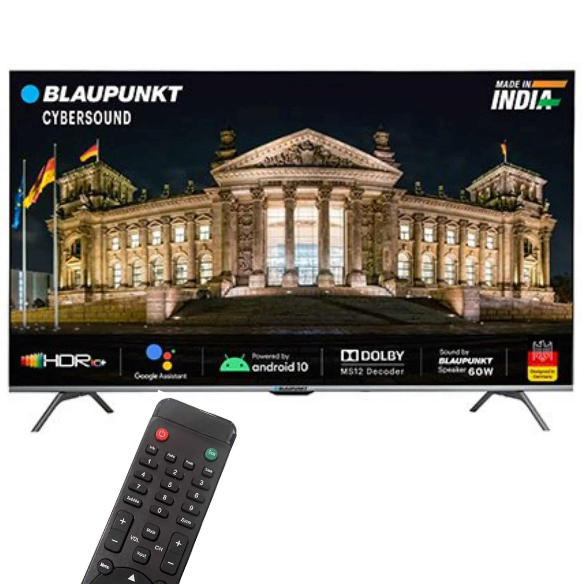 Blaupunkt LED/LCD TV Remote Control – Replacement for Blaupunkt Smart TVs# - Image 8
