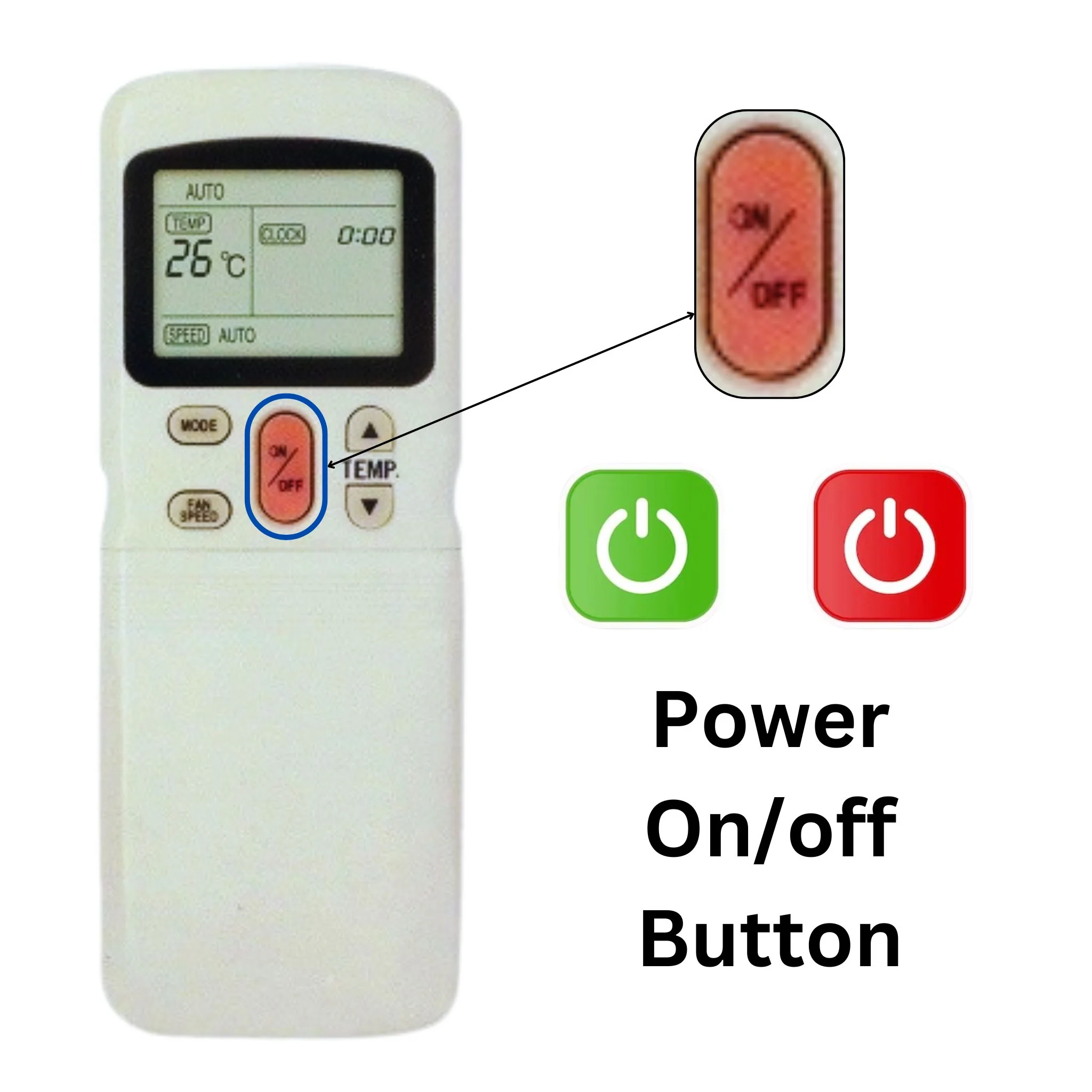 Blue Star & Voltas AC Remote Control (AC32*) – Compatible with Model 55 & Selected ACs #! - Image 3