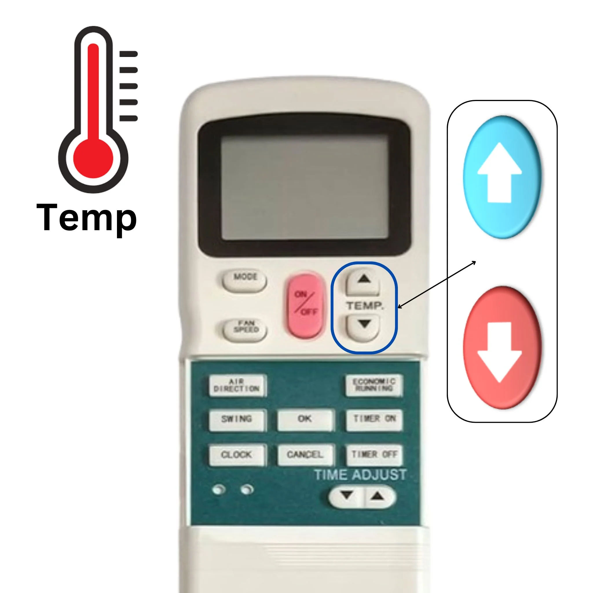 Blue Star & Voltas AC Remote Control (AC32*) – Compatible with Model 55 & Selected ACs #! - Image 4