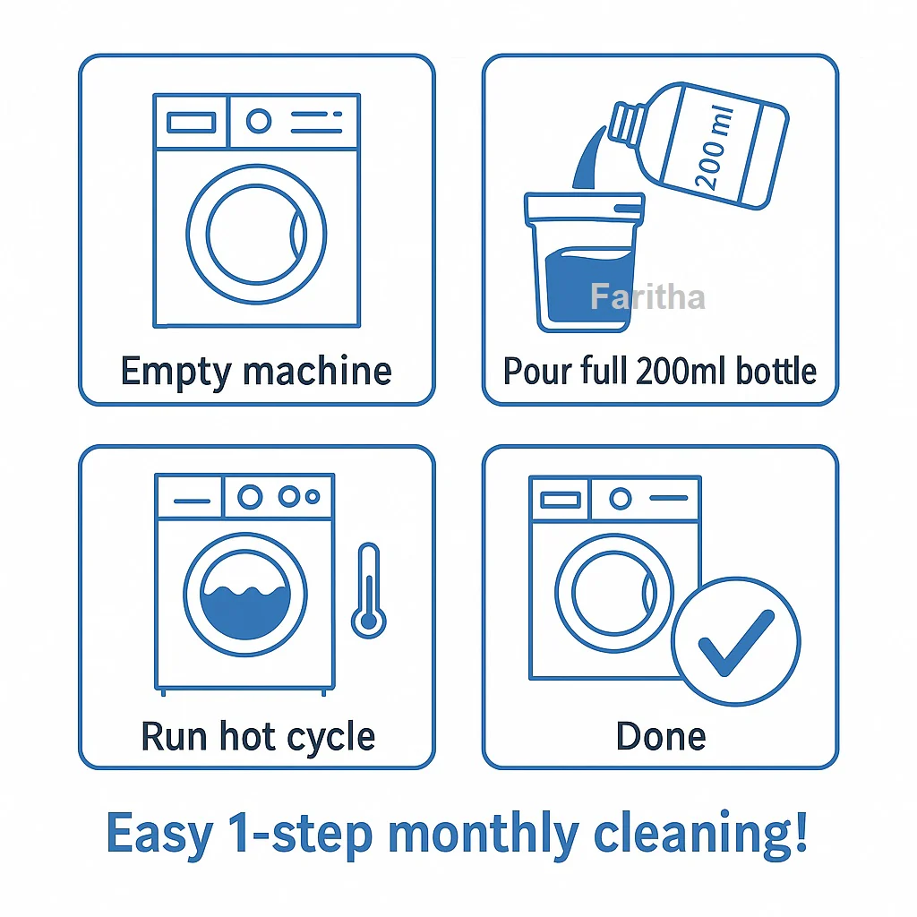Bosch Washing Machine Descaler 200ml – Powerful Limescale & Odor Remover | ₹100 Less Than Amazon - Image 8