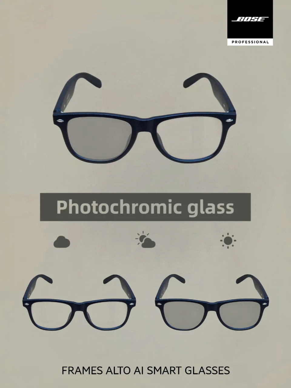 BOSE Frames Alto AI Smart Audio Glasses – Photochromic | Bluetooth 5.4 | 120+ Language Translation | Dual Stereo Speakers - Image 5