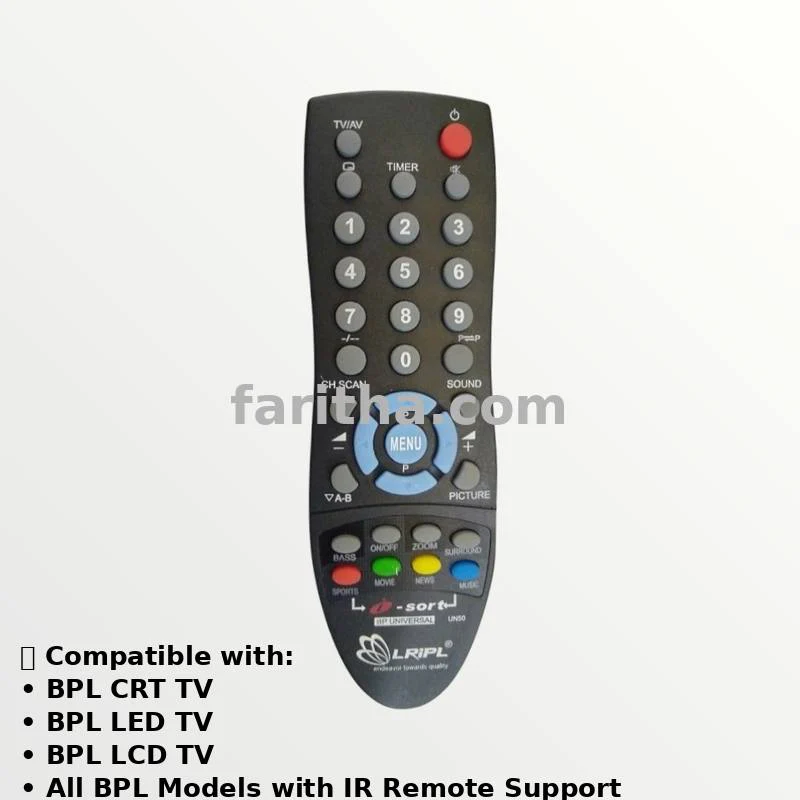 🔸 BPL Compatible TV Remote Control – Universal Fit | High Sensitivity | Model TV32 # - Image 3