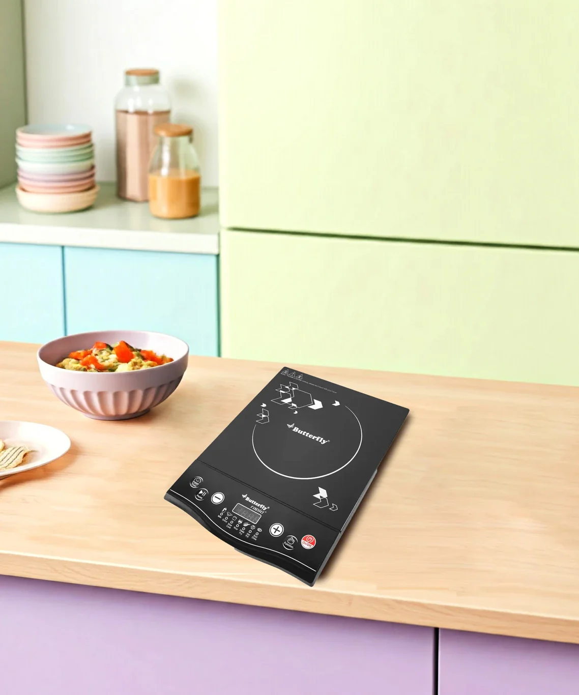 Butterfly Rapid Plus Power Hob 1700W Induction Cooktop with Push Button Controls # - Image 5