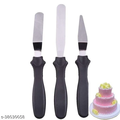  *Cake Decorating Kits Cake Turntable, 12 Numbered Cake Decorating Tips, 3 Icing Spatula, 3 Icing Smoother, 1 Silicone Piping Bag, 1 coupler , 1 set brush spatula , 8 pc colour measuring cup & spoons(Multicolour)* - Image 4
