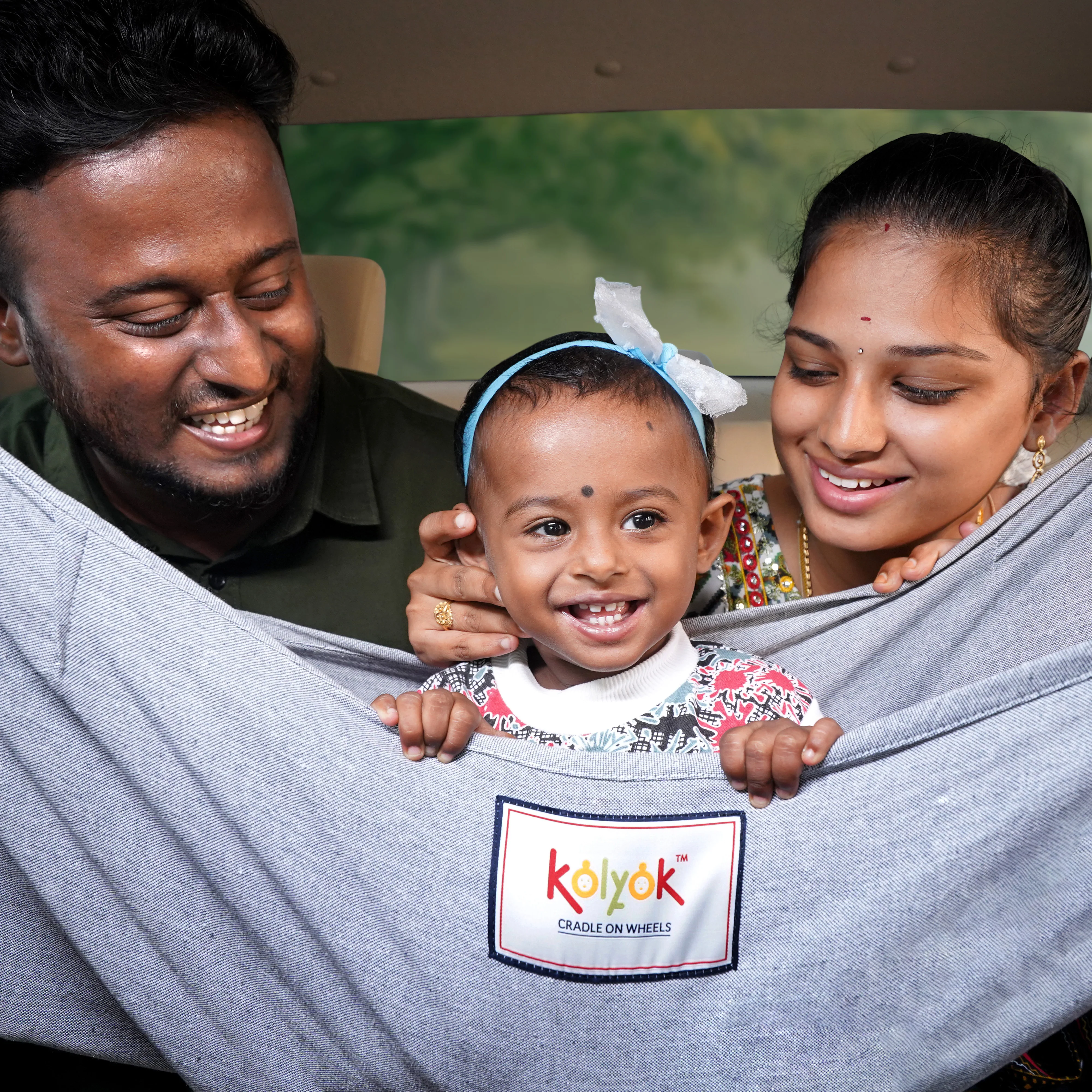 Kolyok Car Nap for Baby in car | Car Bed for Kids | Car Cradle for Baby | Portable Car Cradle Hammock | Car Travel Jula | Hangers and Carry Bag Baby onboard Sticker - Image 5