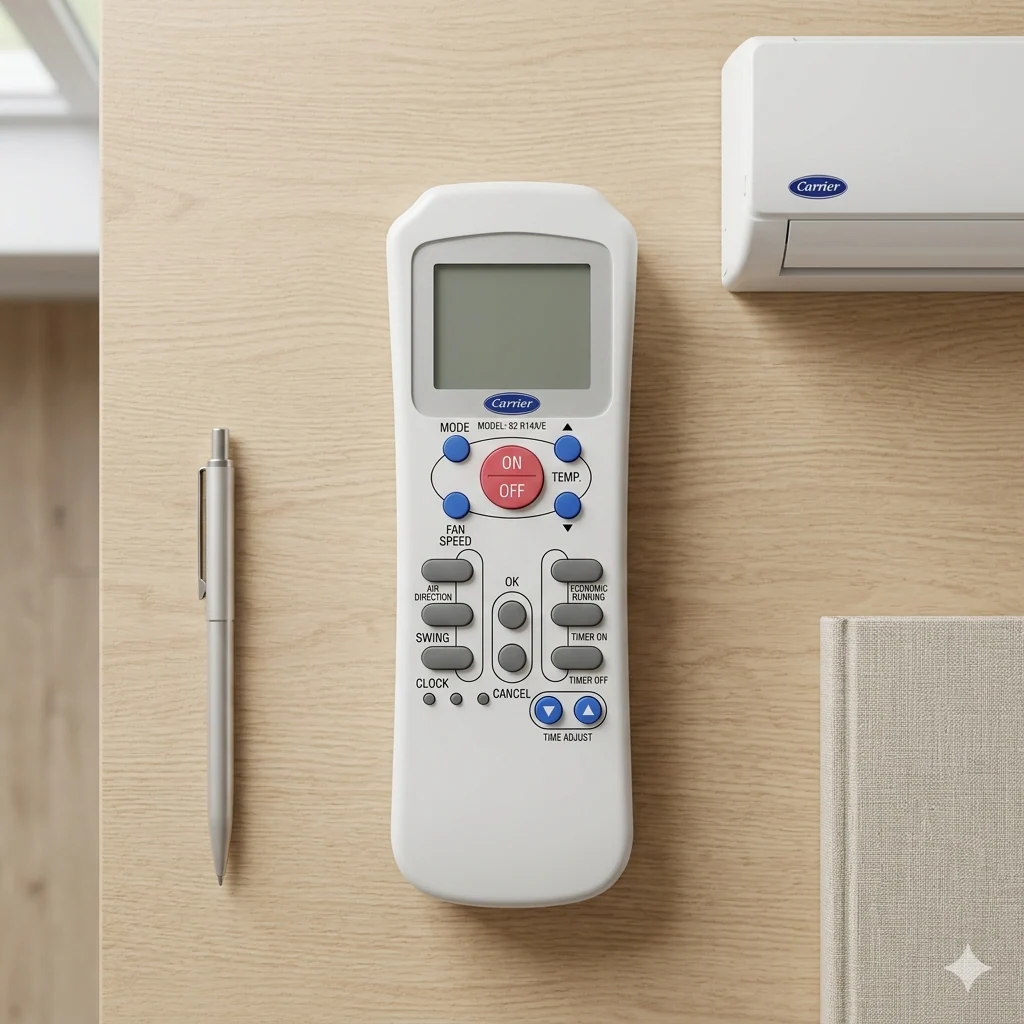 Carrier AC Remote Control (Model 82* R14A/E) – Replacement for Split Air Conditioner Units# - Image 2