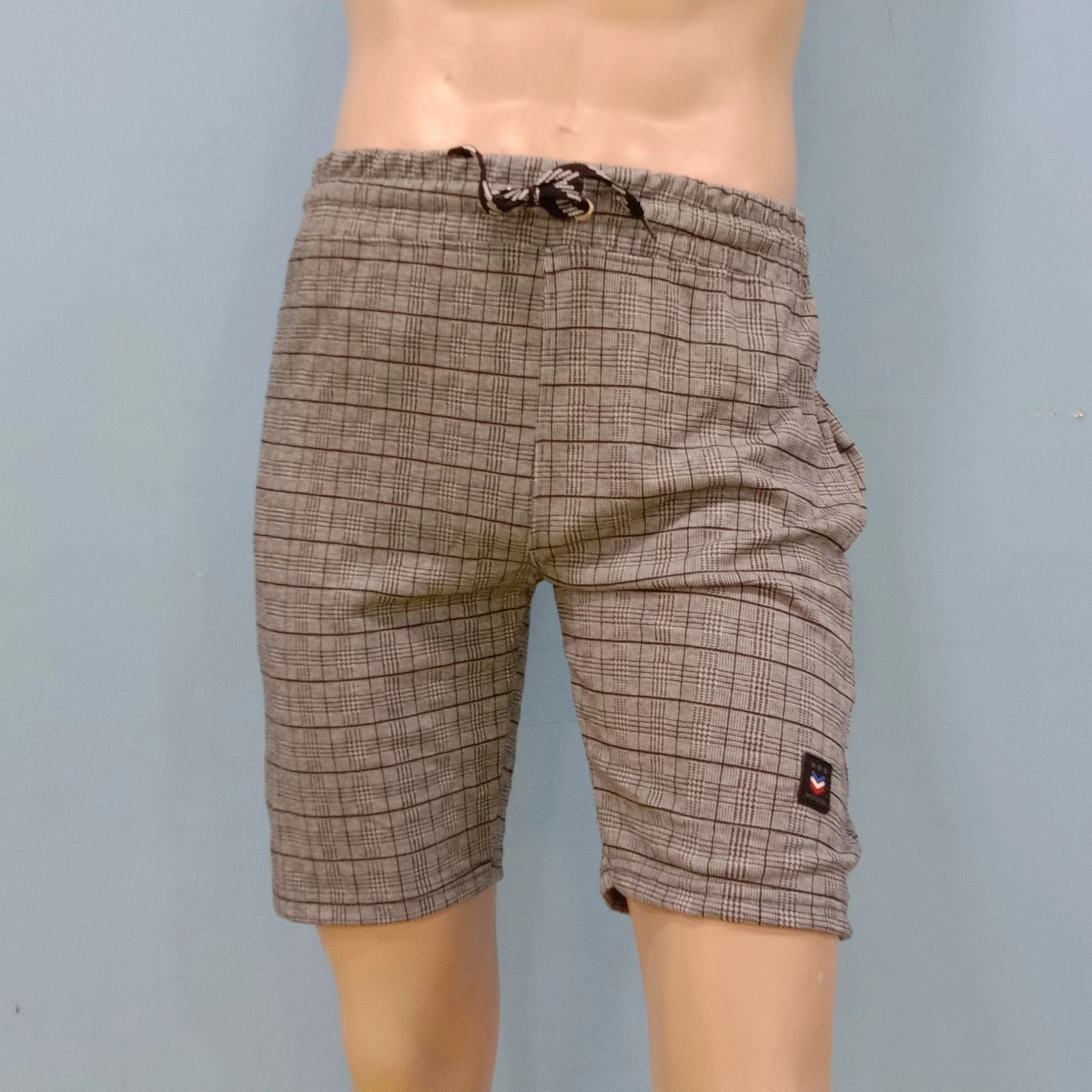 Small Checker Design Shorts for Men f
