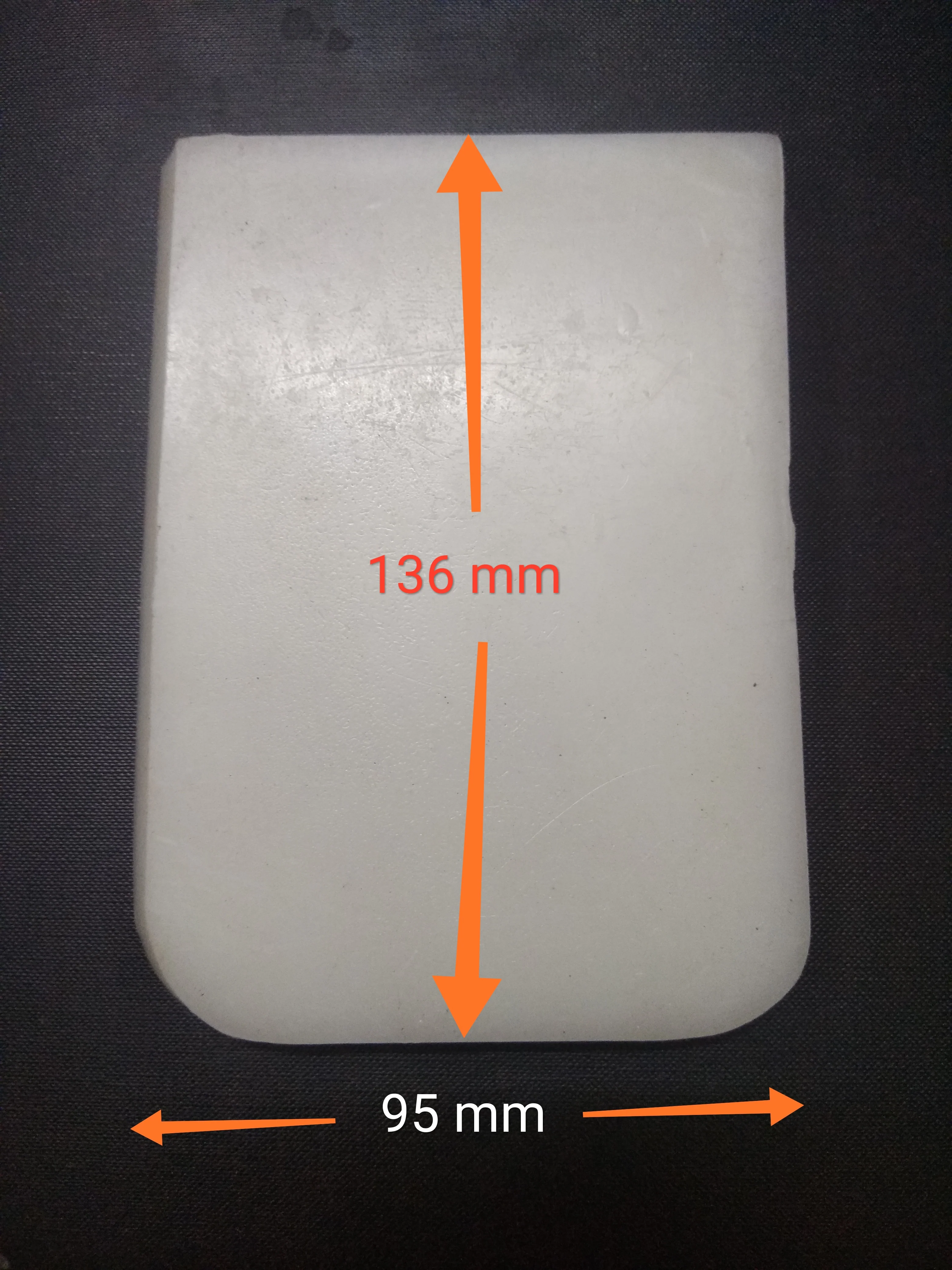 Commercial Rice Grinder Spares- Nylon Pad 136 x 95 x 7 mm - Image 3