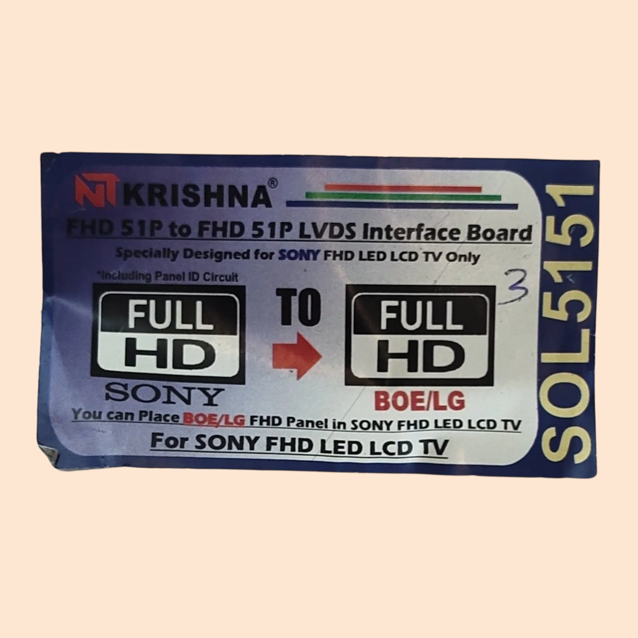 Sony to BOE/LG Converter Interface Board – FHD 51P to FHD 51P LVDS Conversion for LCD Panels# - Image 3