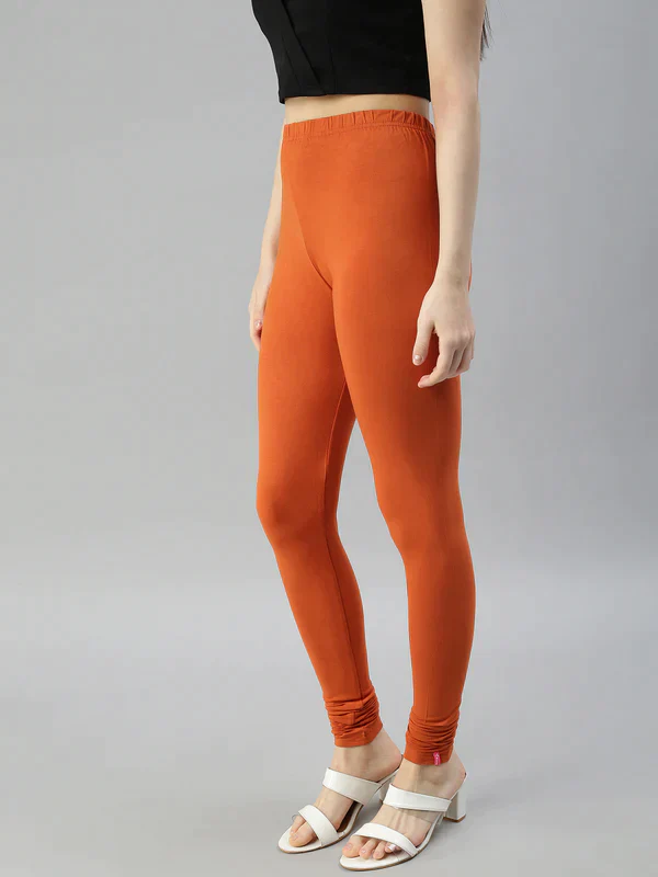 M Size Prisma Ladies Churidar Leggings - Elevate Your Style with 60 Captivating Colors!  M - Image 37