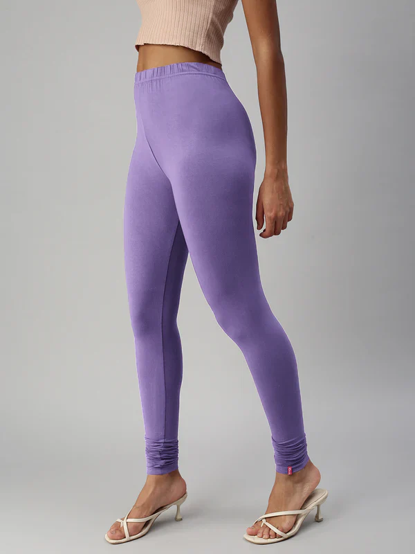 L Size Prisma Ladies Churidar Leggings - Elevate Your Style with 60 Captivating Colors!  L - Image 13