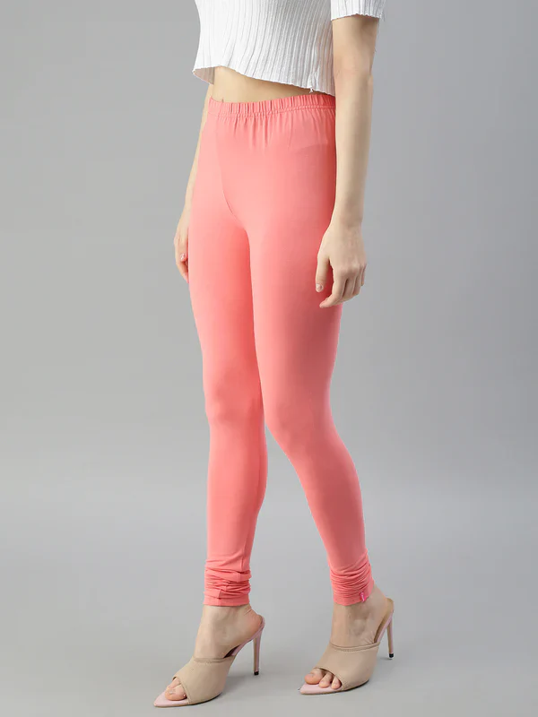 L Size Prisma Ladies Churidar Leggings - Elevate Your Style with 60 Captivating Colors!  L - Image 29