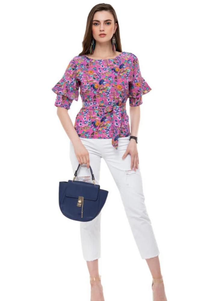 New Look Trendy Crepe Women's Tops - Image 2