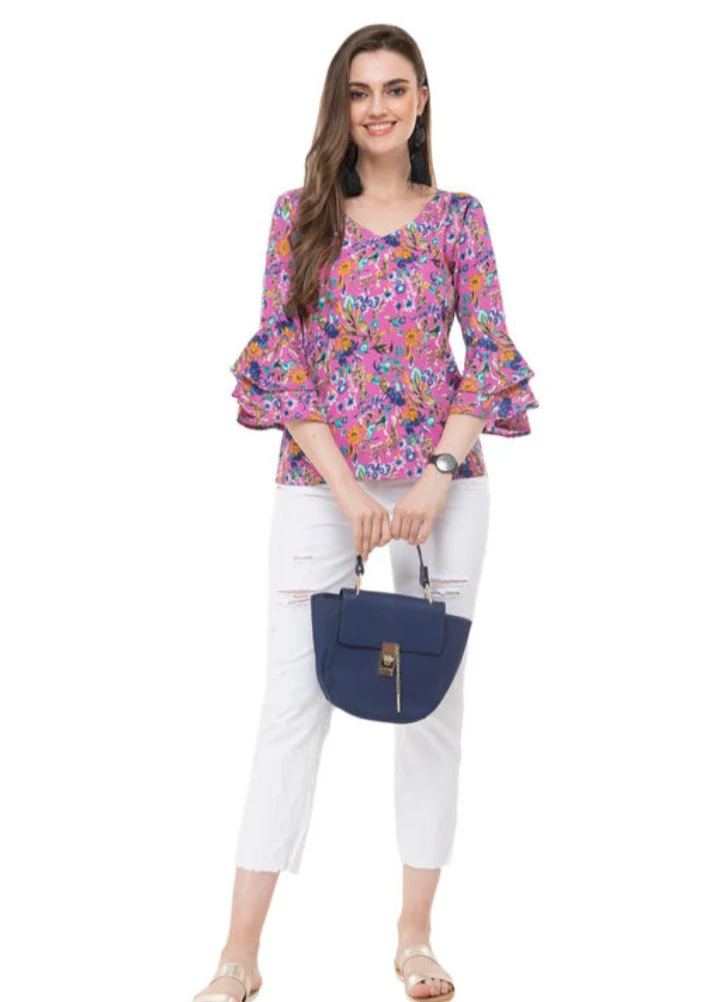 New Look Trendy Crepe Women's Tops - Image 3