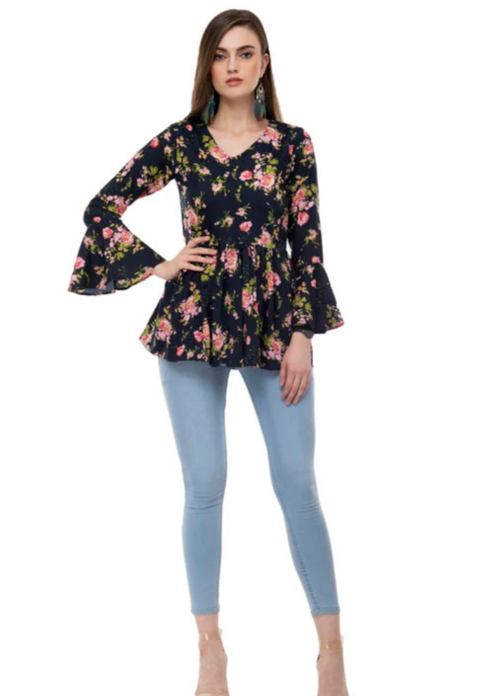 New Look Trendy Crepe Women's Tops - Image 6