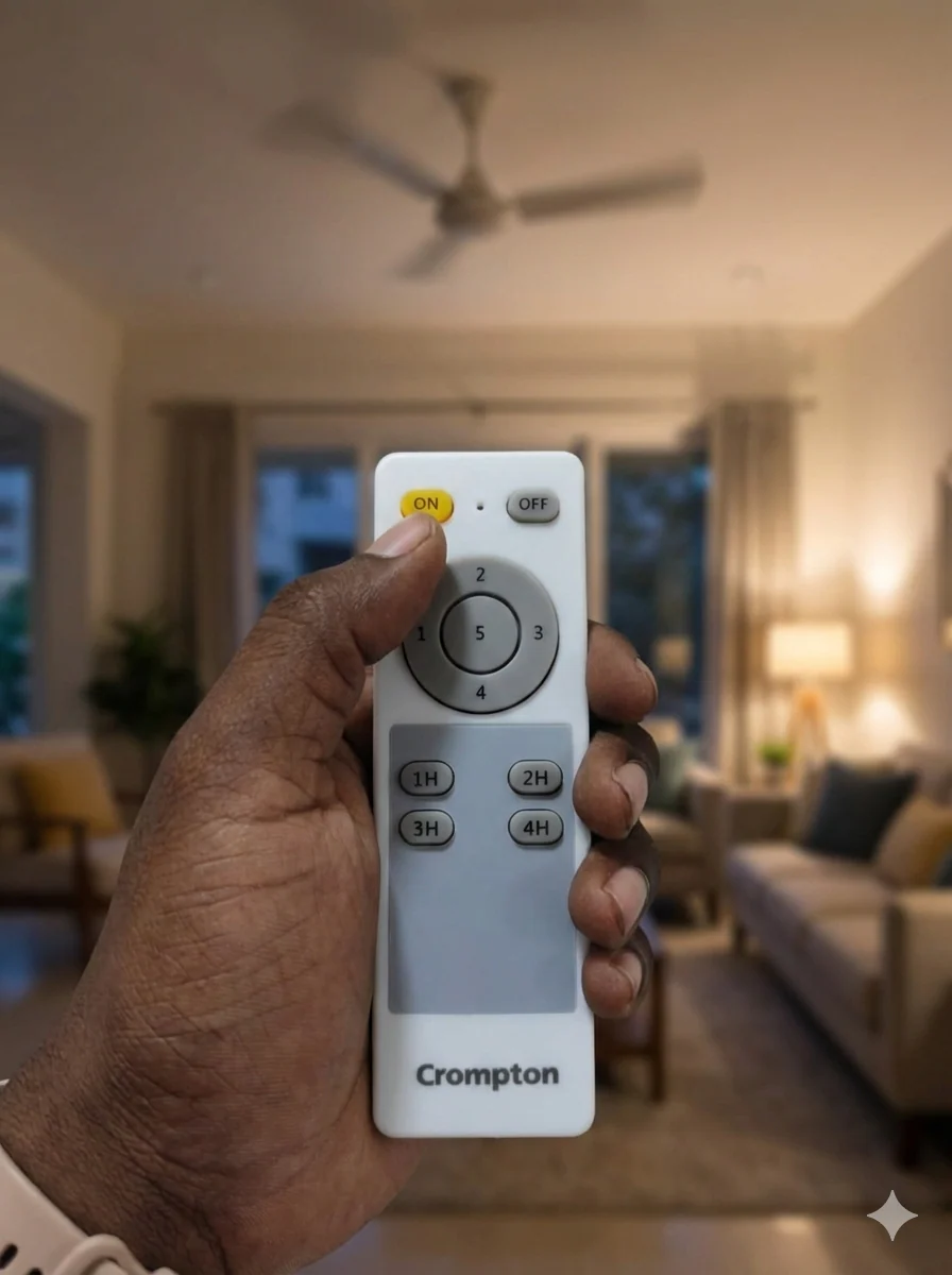 Crompton Ceiling Fan Remote Control with Timer & Speed Adjustment #