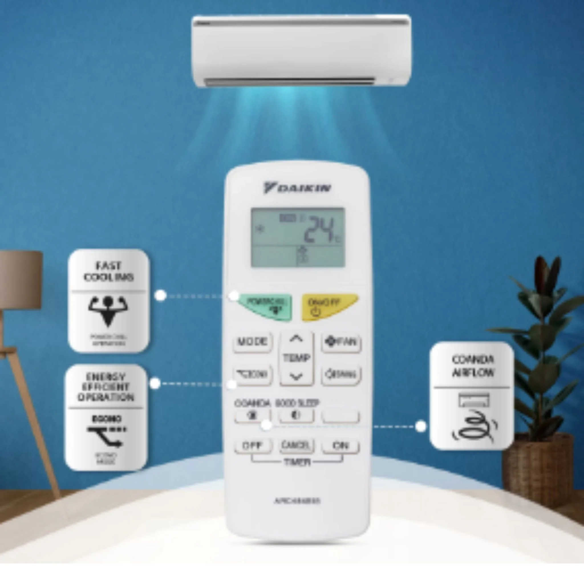 Replacement Remote Control for Daikin AC – ARC470A26# - Image 5