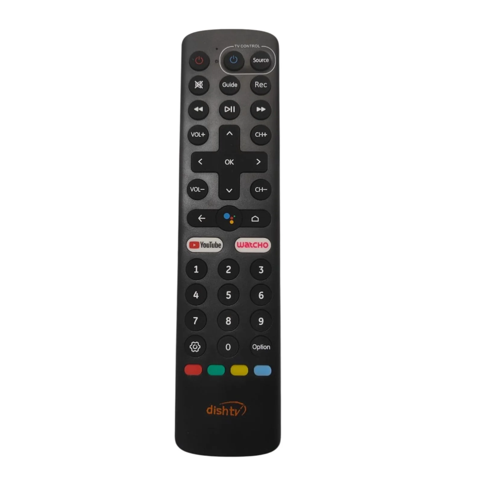 DishTV Original Remote with Voice Control – YouTube & Watcho Shortcut Keys #