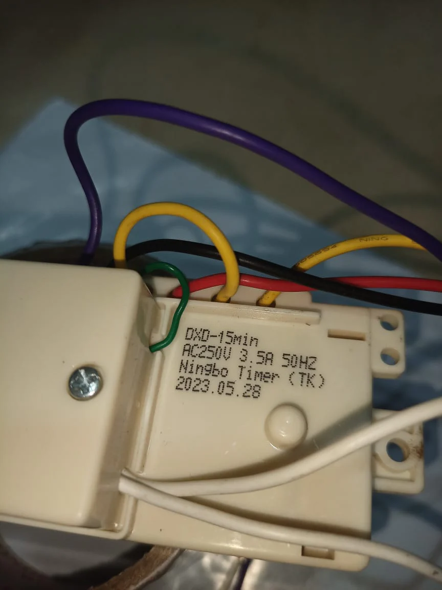 LG Washing Machine Wash Timer 6 Wire Double DXD - 15min - Image 4