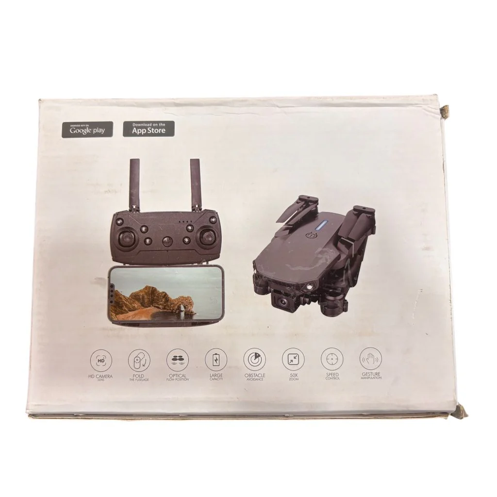 E88 Foldable Drone with HD Camera, WiFi FPV & Gesture Control # - Image 3