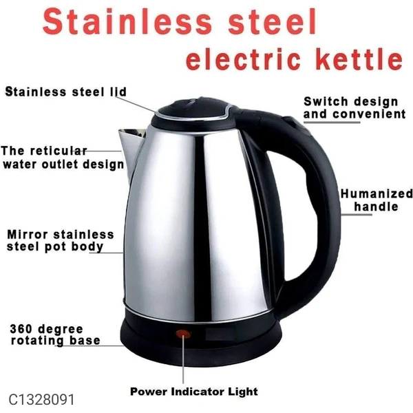 Electric Kettle -2000 ml Stainless Steel Electric Kettles - Image 2