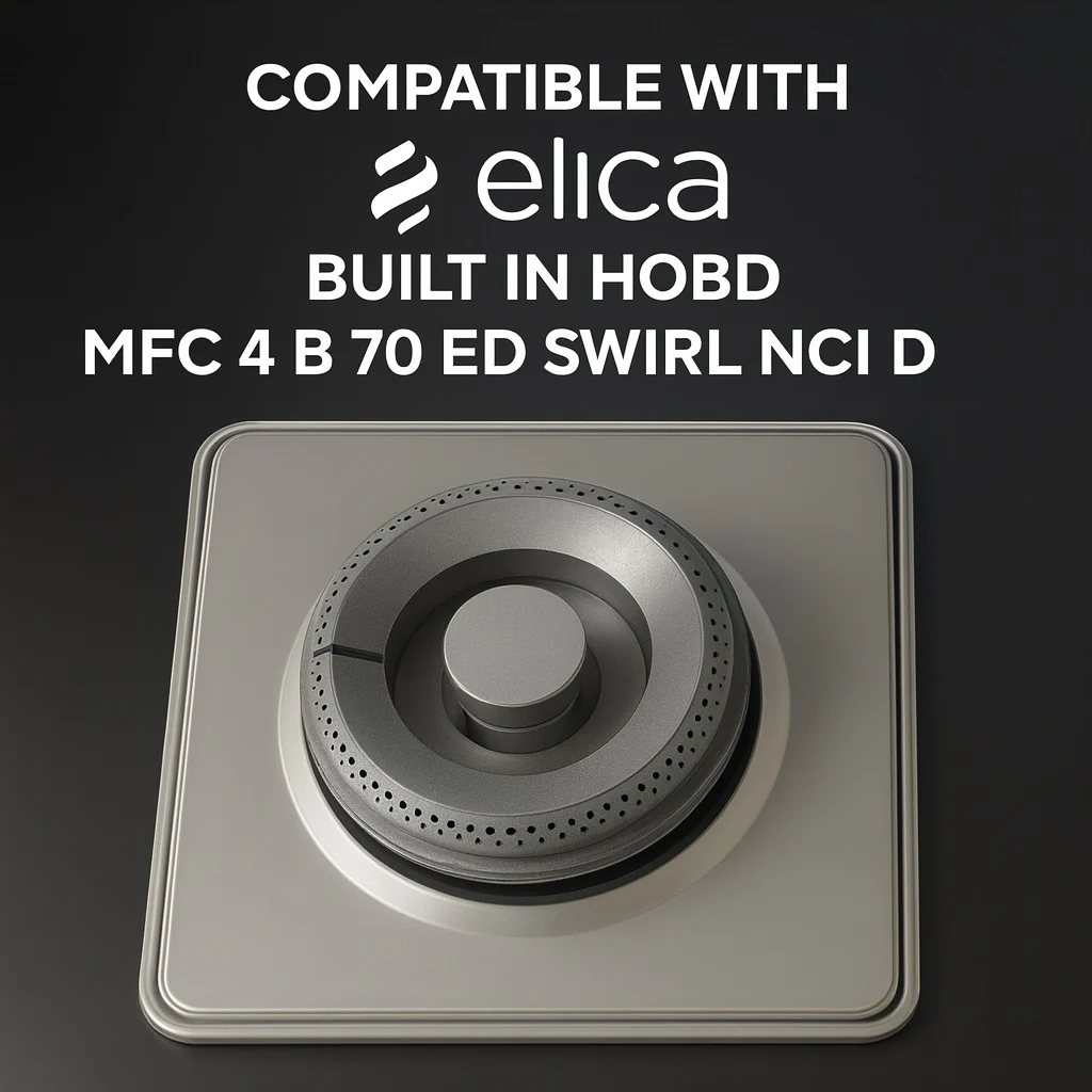 Elica Compatible Gas Stove Burner – Left Ring Burner for MFC 4 B 70 ED SWIRL NCI Hob (Black Glass, Single Piece Replacement) - Image 12