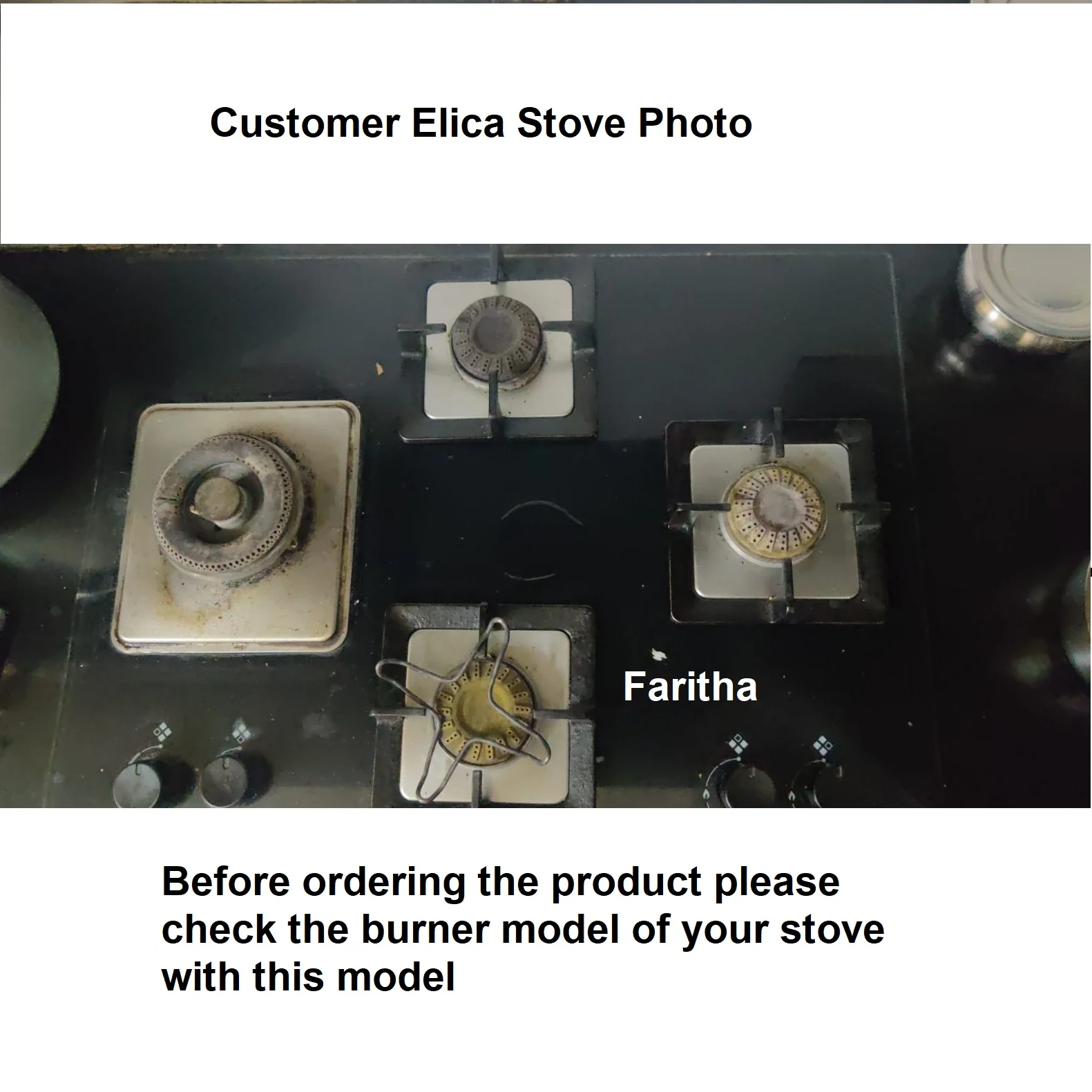 Elica Compatible Gas Stove Burner – Left Ring Burner for MFC 4 B 70 ED SWIRL NCI Hob (Black Glass, Single Piece Replacement) - Image 14