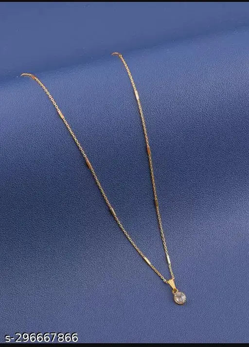 Elite Fancy Women Necklaces & Chains – Gold Plated with Cubic Zirconia - Image 4