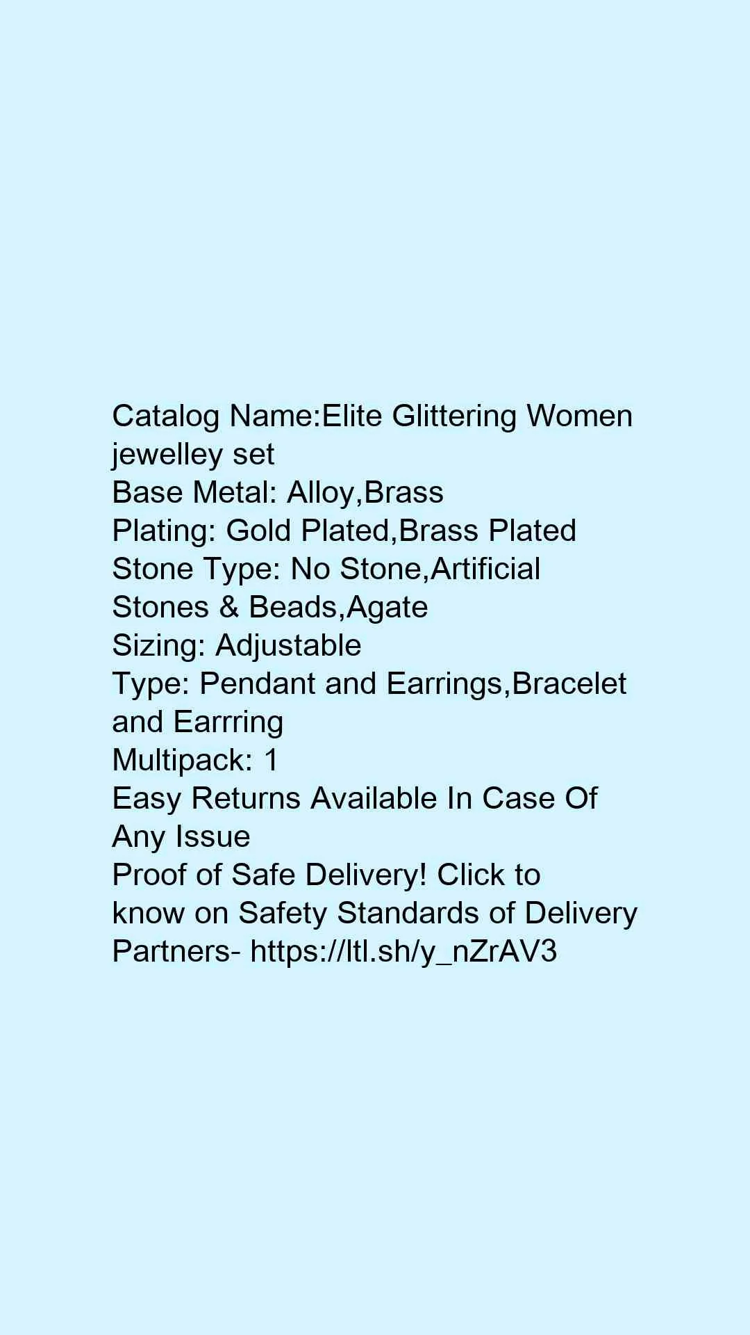 Elite Glittering Women jewelley set - Image 4