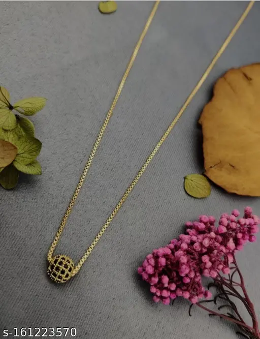 Elite Glittering Women Necklaces & Chains – Set of 3, Gold Plated with Cubic Zirconia - Image 3