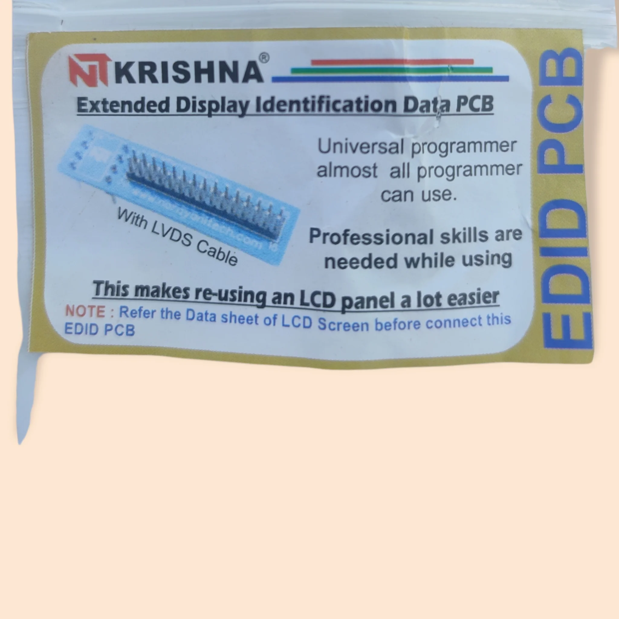 EDID Emulator PCB Board with LVDS Cable – Extended Display Identification Data Support for LCD Monitors & Displays# - Image 5